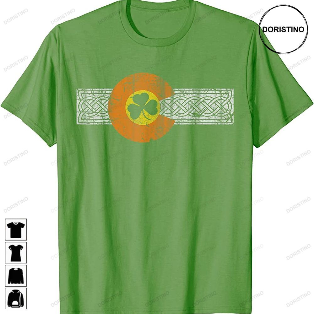 Colorado Flag Irish Celtic St Patricks Day Trending Style