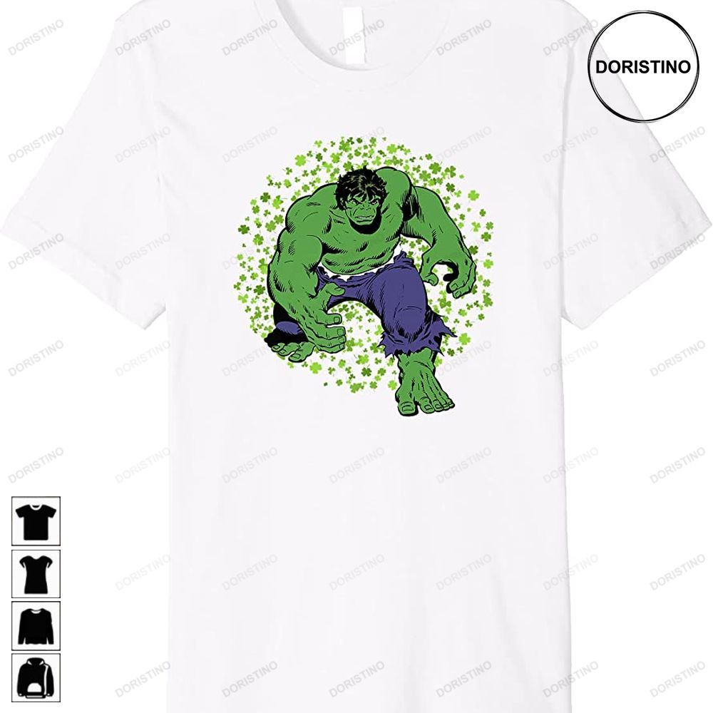 Comics Hulk Saint Patricks Day Clover Box Up Premium Trending Style