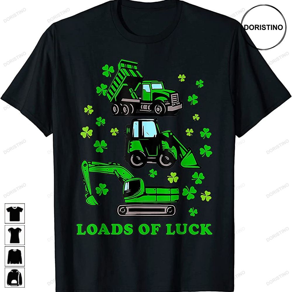 Construction Truck Loads Of Lucky Boys St Patricks Day Trending Style