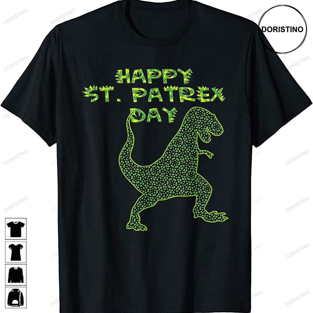 Cute St Patricks Day Dinosaur Pun St Patrex Day Trending Style