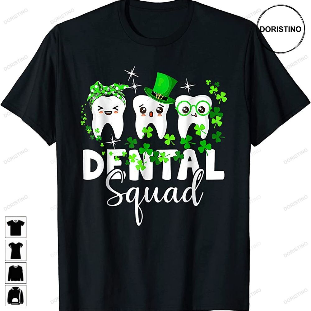 Cute Tooth Leprechaun Hat Dental Squad St Patricks Day Limited Edition T-shirts