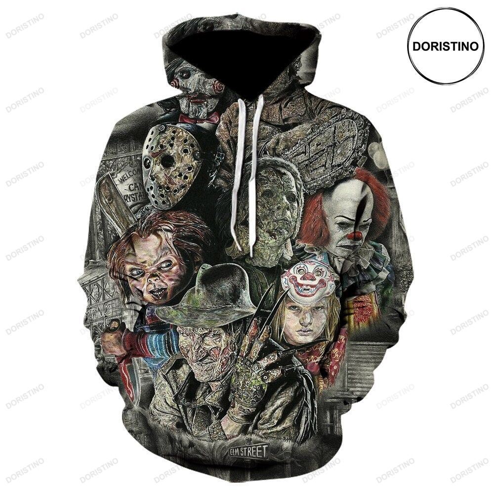 Horror Halloween Gift Charactor Killer Movie All All Over Print Hoodie