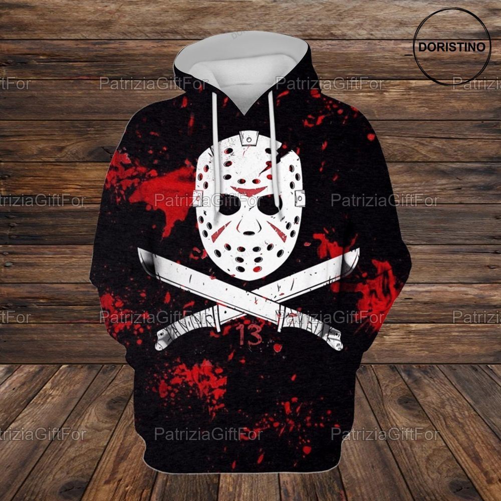 Horror Jason Voorhees Movie Gift Horror Halloween Friday The 13th Gifts For Him Gifts For Her Pht012104u21 All Over Print Hoodie