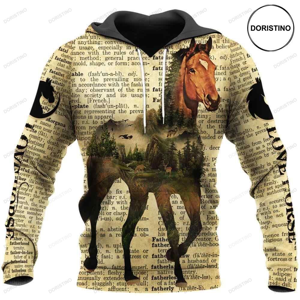 Horse Ed All Over Print Hoodie