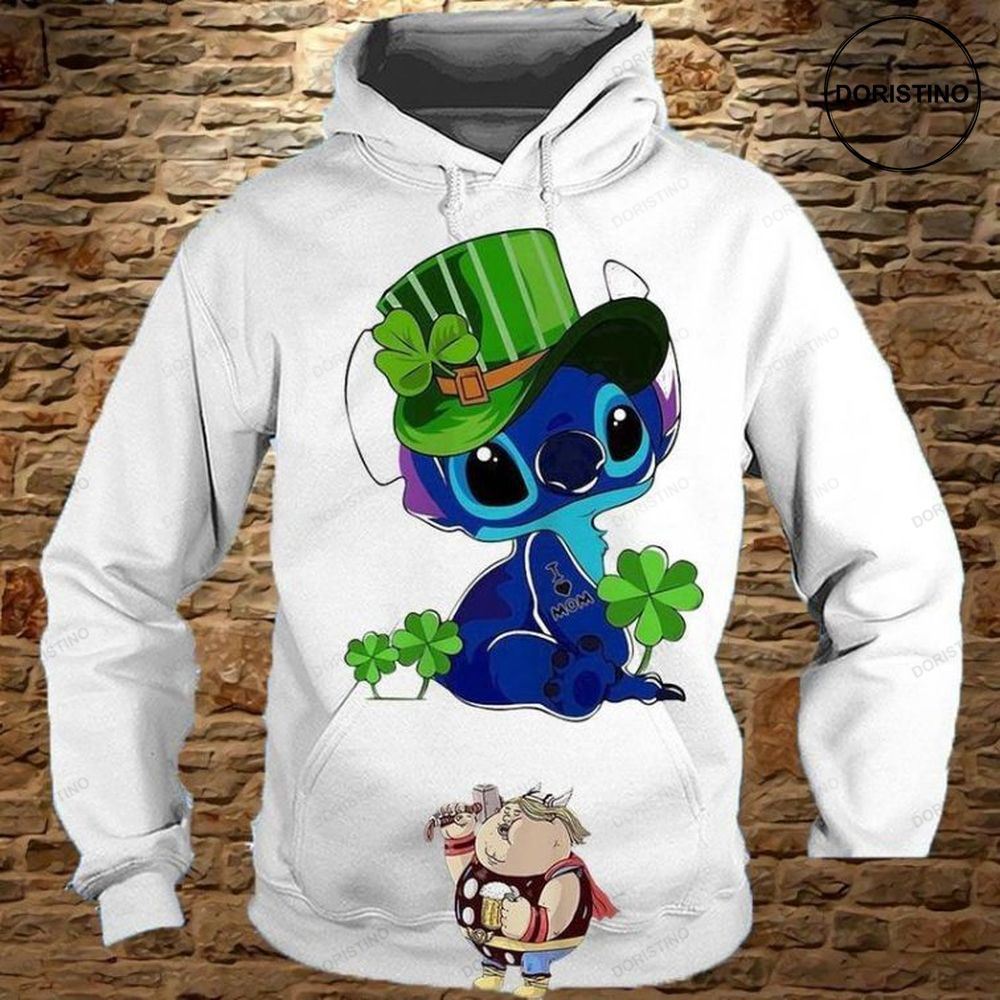 Irish Stitch Happy St Patricks Day Awesome 3D Hoodie