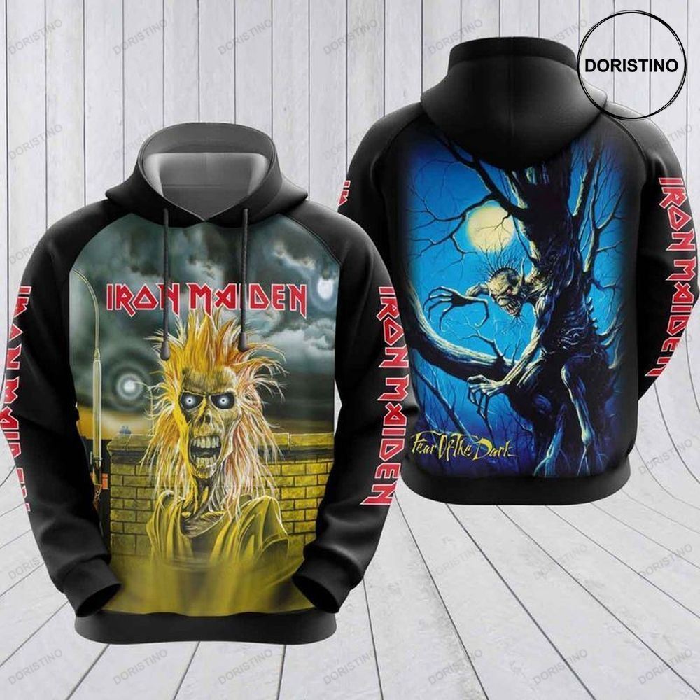 Iron Maiden Rock Band Music Fear Of The Dark Awesome 3D Hoodie