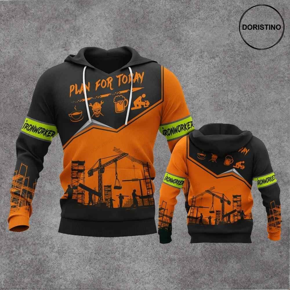 Ironworker Plan For Today Limited Edition 3d Hoodie