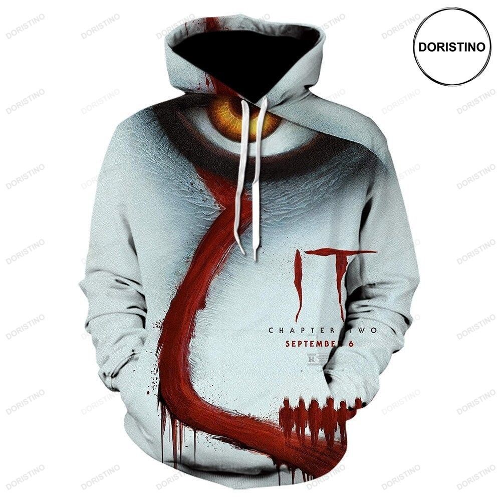 It Movie Face All Horror Character Halloween All Over Print Hoodie