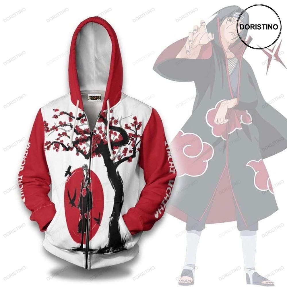 Itachi Akatsuki Nrt Clothes Anime Outfit Ninja Under The Sun All Over Print Hoodie