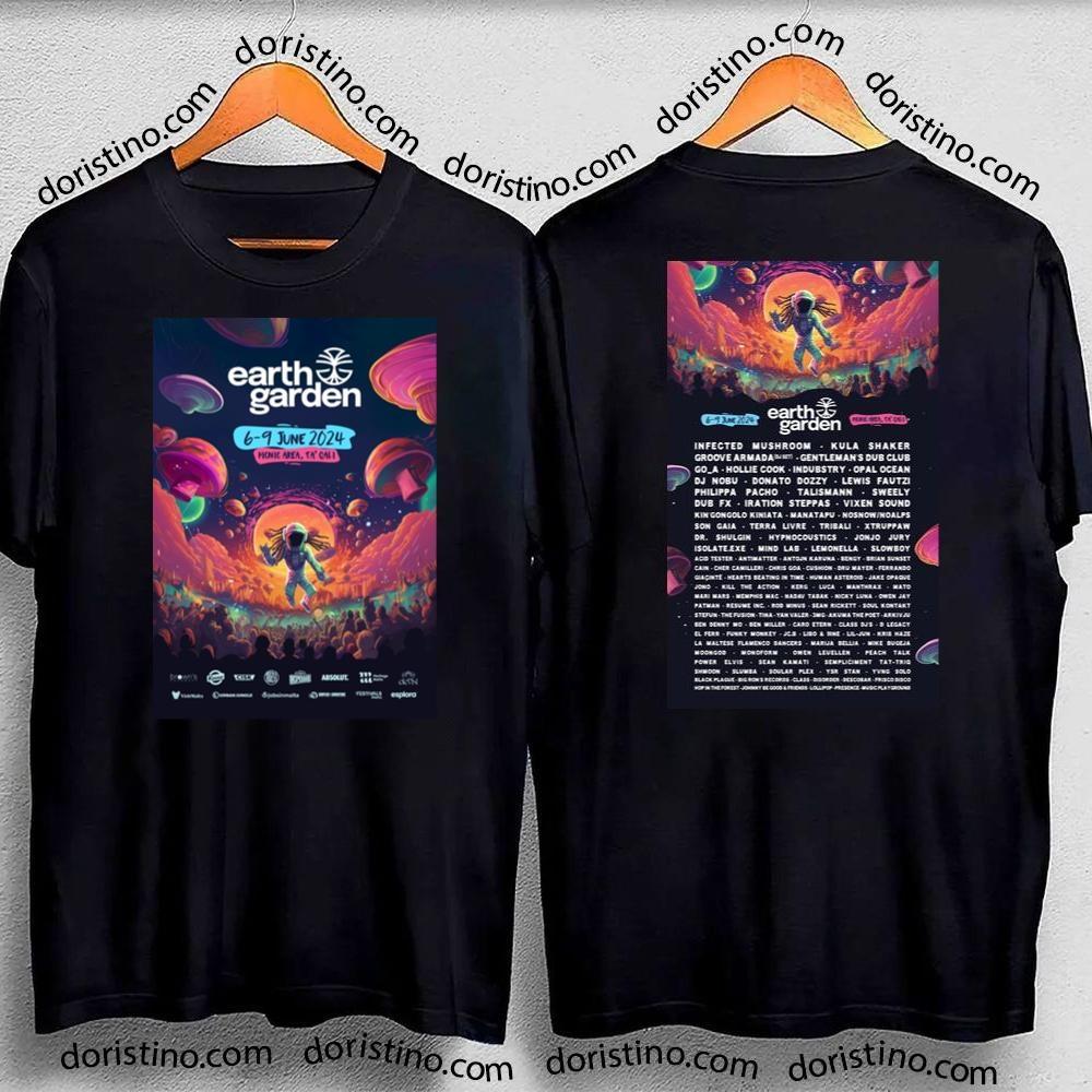 Earth Garden Festival 2024 Double Sides Awesome Shirt