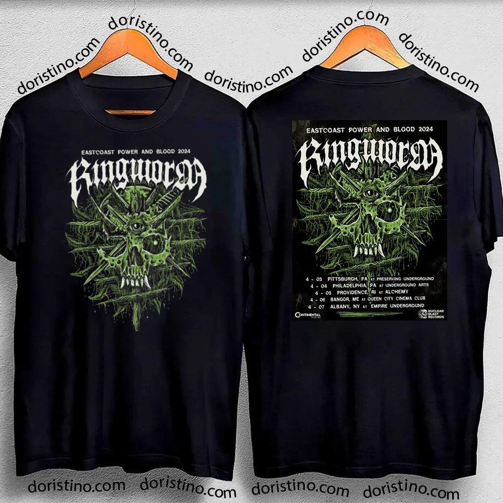Eastcoast Power And Blood 2024 Ringworm Double Sides Tshirt