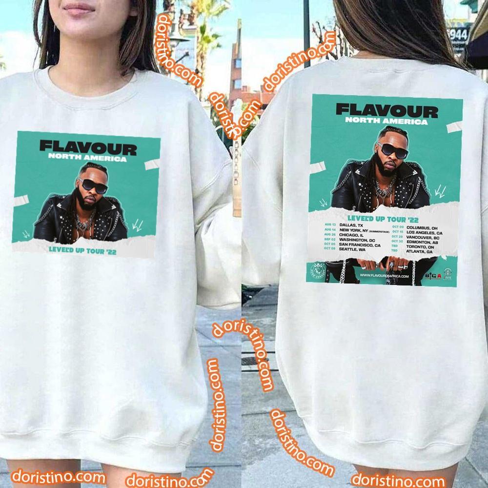 Flavour North America Leveld Up Tour 2022 Double Sides Tshirt