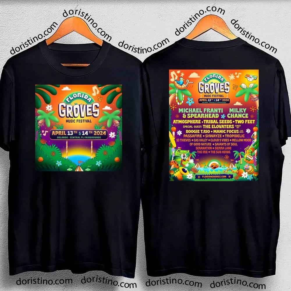 Florida Groves Fest 2024 Double Sides Tshirt
