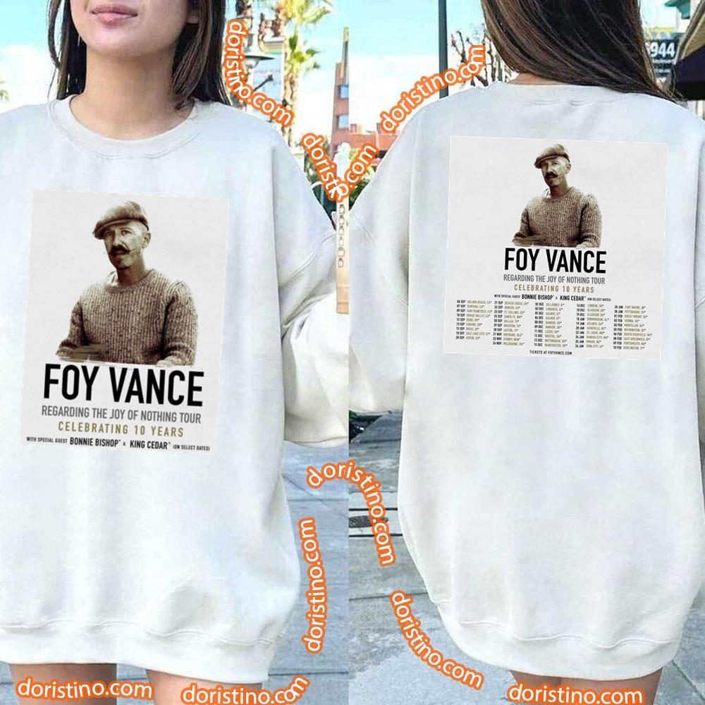 Foy Vance 2024 Tour Dates Double Sides Awesome Shirt