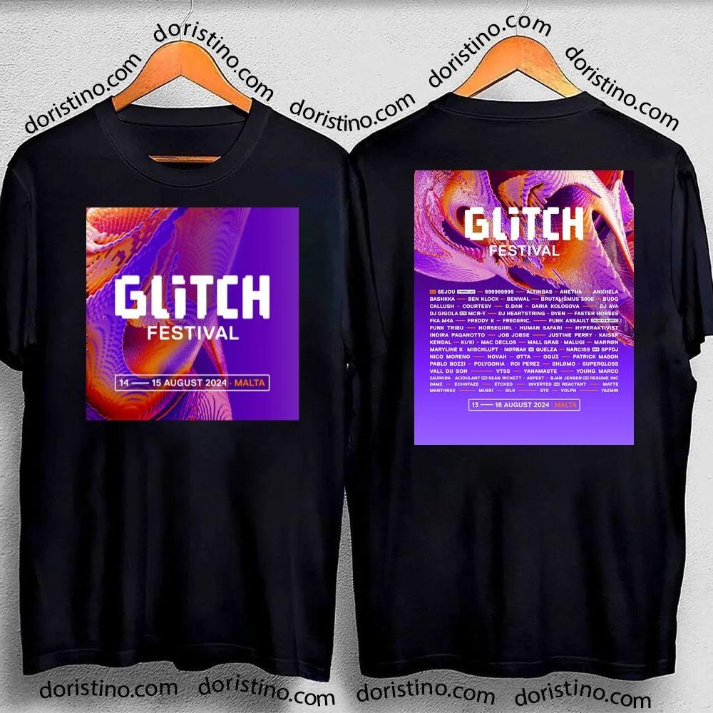 Glitch Festival 2024 Double Sides Shirt