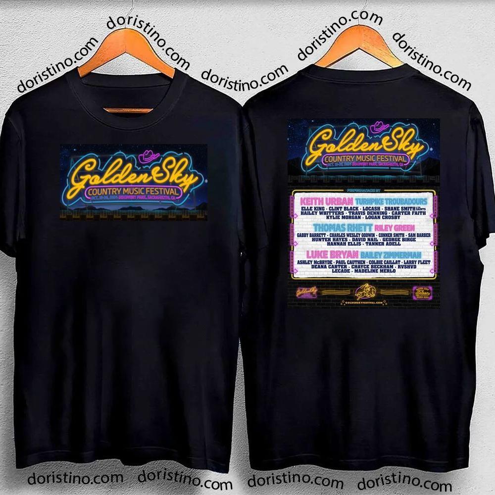 Goldensky Country Festival 2024 Double Sides Shirt