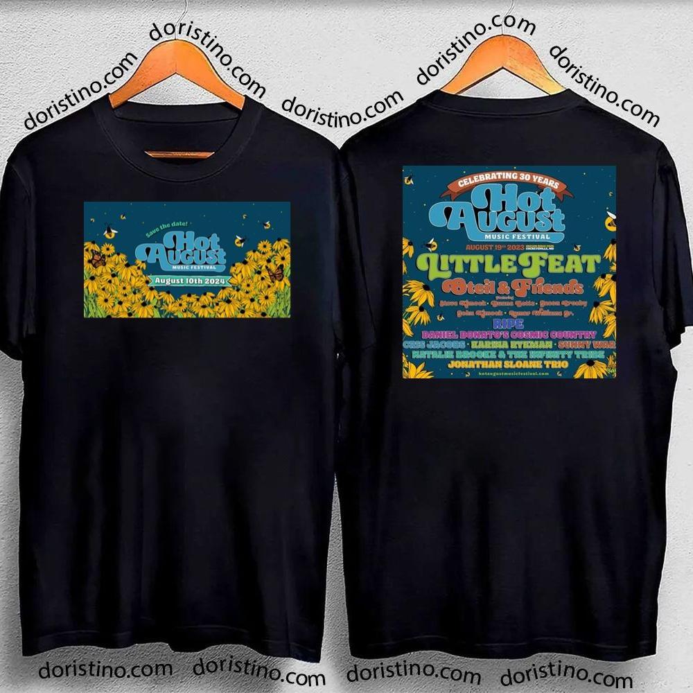 Hot August Music Festival 2024 Double Sides Tshirt