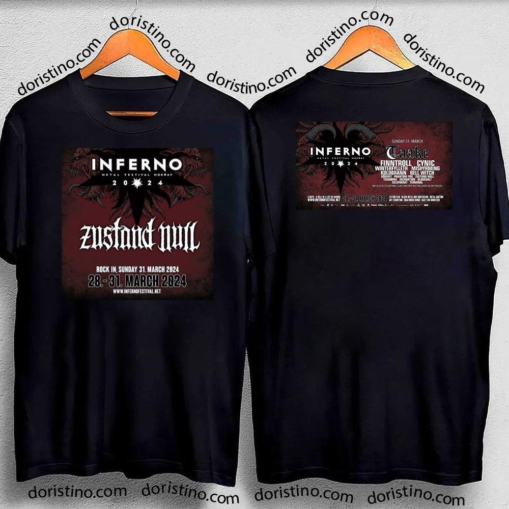 Inferno Metal Festival 2024 Double Sides Tshirt