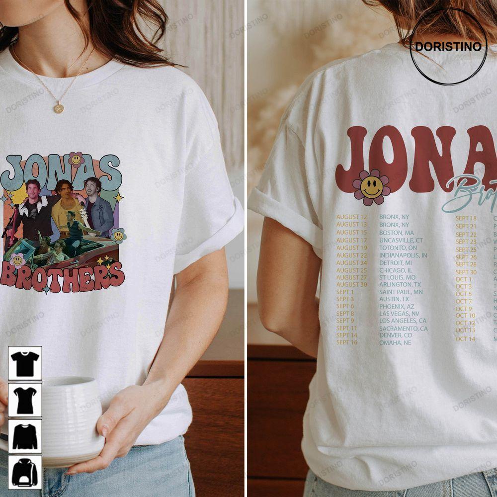 Jonas Brothers Concert 2023 Retro Double Sides Awesome Shirt