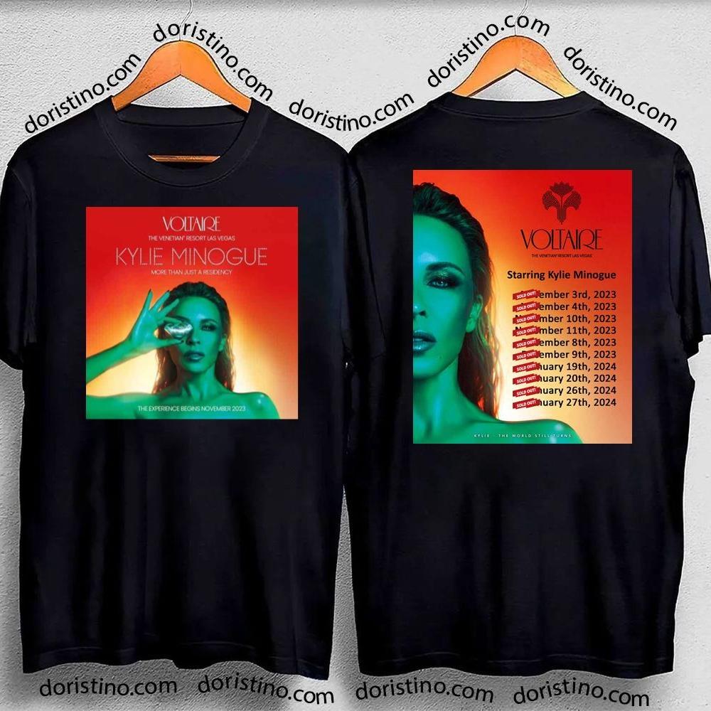 Kylie Minogue 2024 Tour Double Sides Tshirt