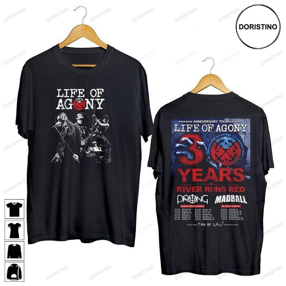 Life Of Agony Prong Tour 2024 Double Sides Tshirt