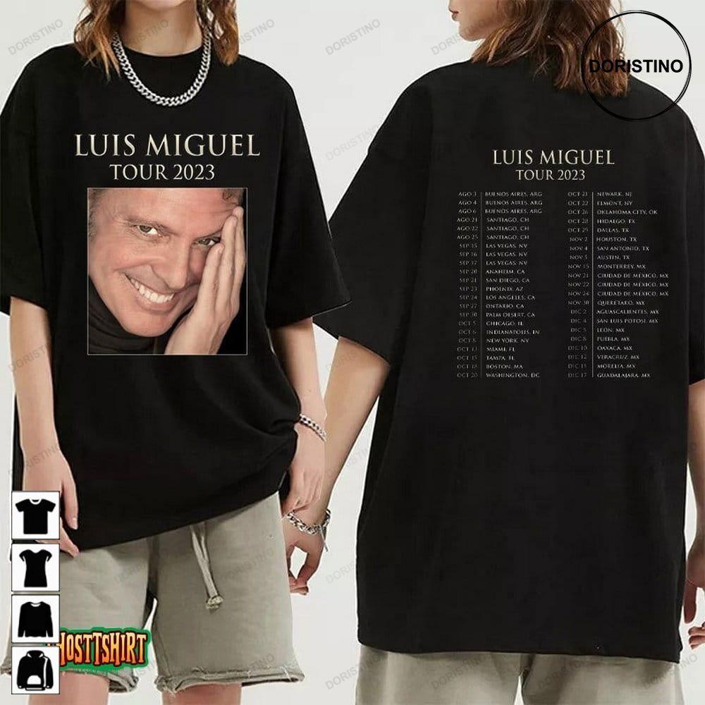 Luis Miguel Tour Dates 2023 Double Sides Awesome Shirt