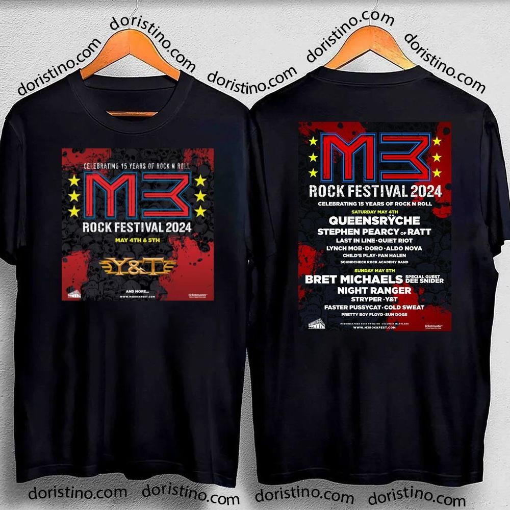 M3 Rock Festival 2024 Double Sides Awesome Shirt