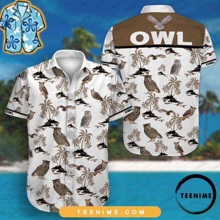 Owl Set Teenime Hawaiian Shirt