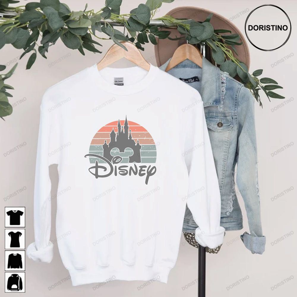 Disney Rainbow Castle Disney Vintage Disney Family Disney Castle Disney Retro Sweat Disney Dyg23 Limited Edition T-shirts