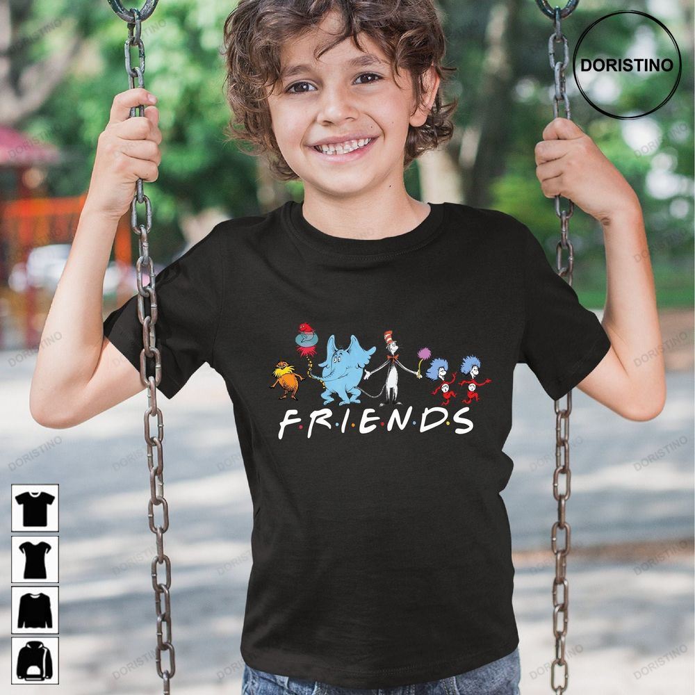 Dr Seuss Friends American Reading Youth School Spiri Teacher Gifts Awesome Shirts