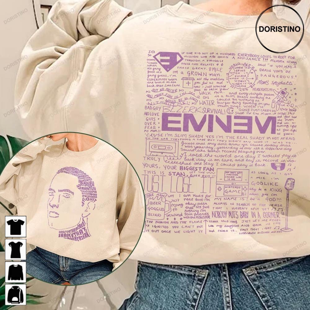 Eminem 1 Eminem Album Eminem Band Eminem Mar Unisex Gifts 2 Side Awesome Shirts