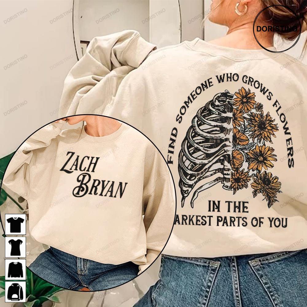 Find Someone Who Grows Flowers Zach Bryan Vintage Retro Music Country Western Music Retro Awesome Shirts