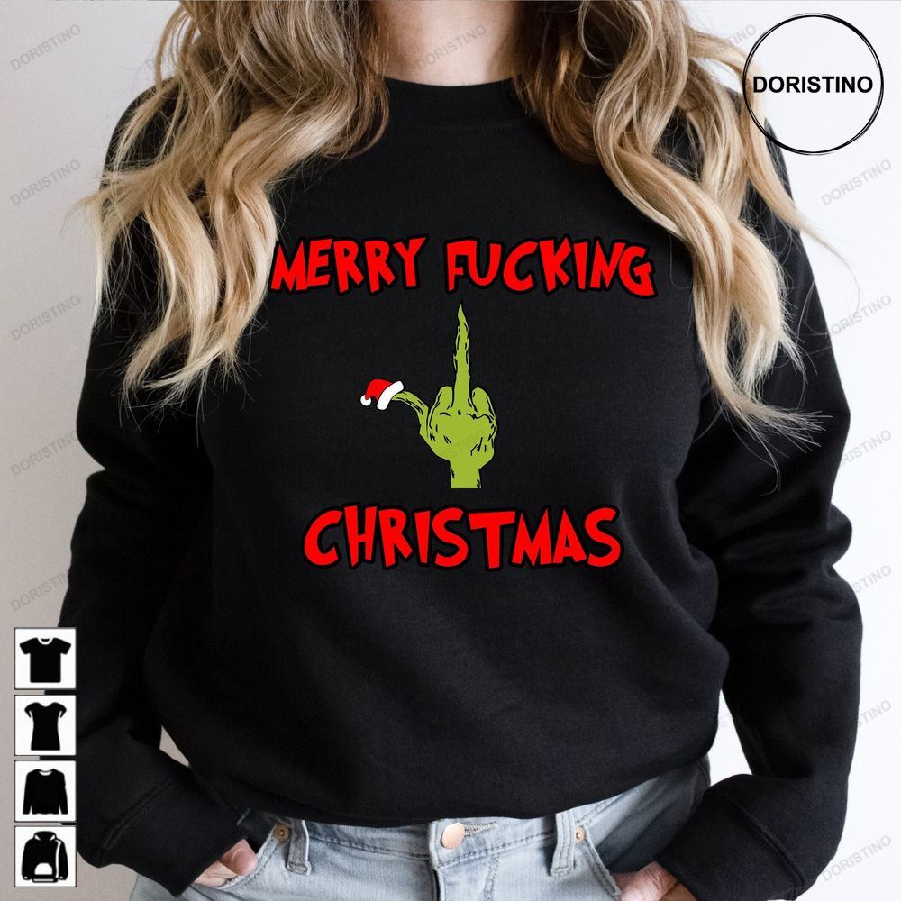 Funny Grinch's Middle Finger Christmas Cute Christmas Grinch Christmas Wreath Grinch Hand Christmas Zzewg Awesome Shirts