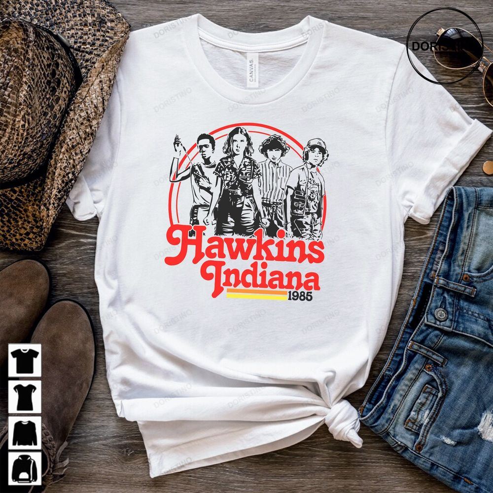 Hawkins High School Hawkins Tiger Hawkins Indiana Hawkins Class Of 1983 Stranger Demogorgon Awesome Shirts