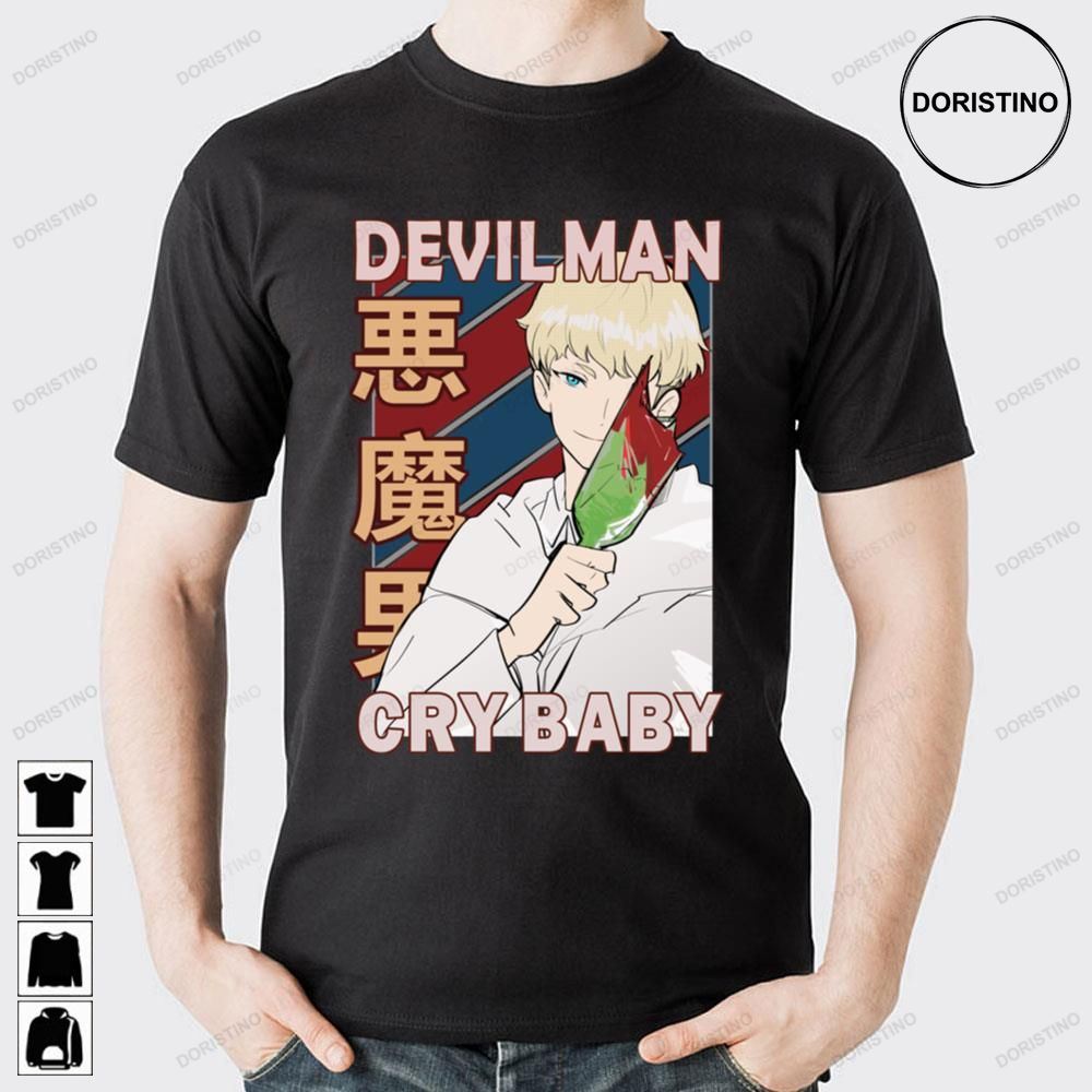 Ryo Asuka Devilman Crybaby Anime Design Anime Limited Edition T-shirts