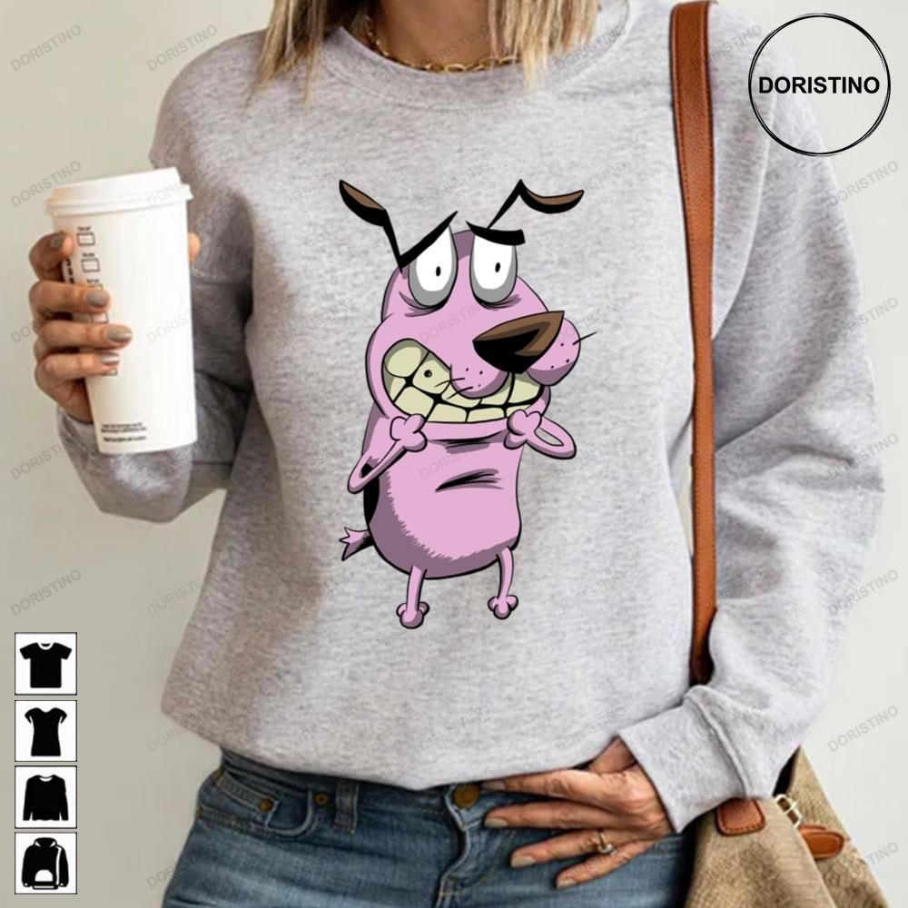 Scary Face Courage The Cowardly Dog Awesome Shirts