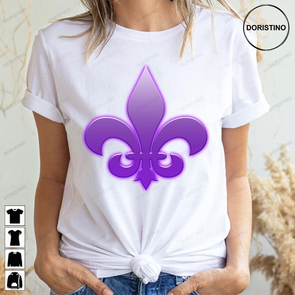 Purple Fleur De Lis Saints Row Doristino Awesome Shirts