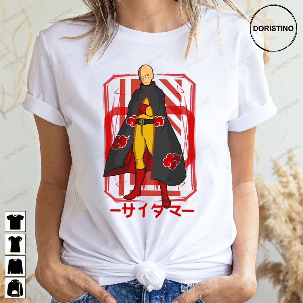 Saitama Full Akatsuki Anime One-punch Man Doristino Limited Edition T-shirts