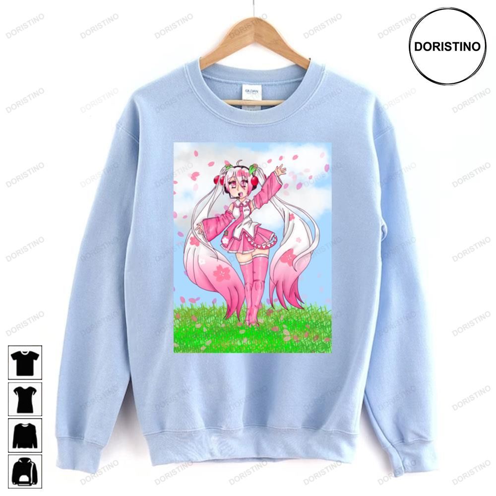 Sakura Hatsune Miku Vocaloid Doristino Limited Edition T-shirts