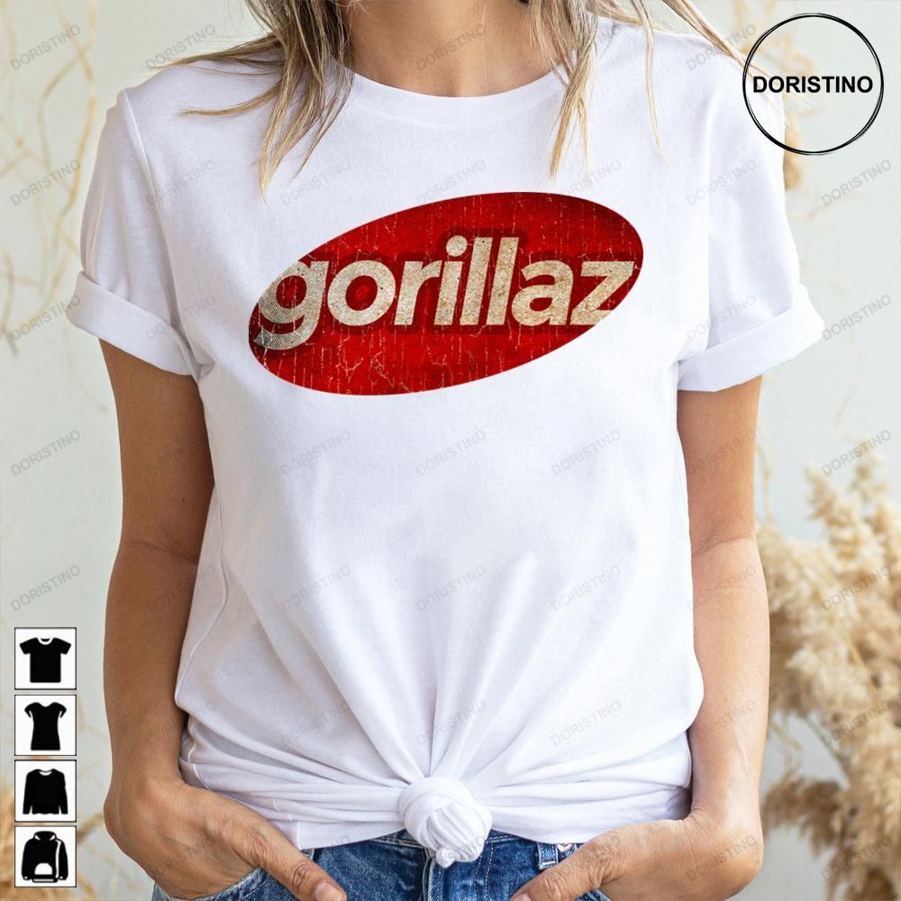 Simple Red Elip Gorillaz Doristino Limited Edition T-shirts