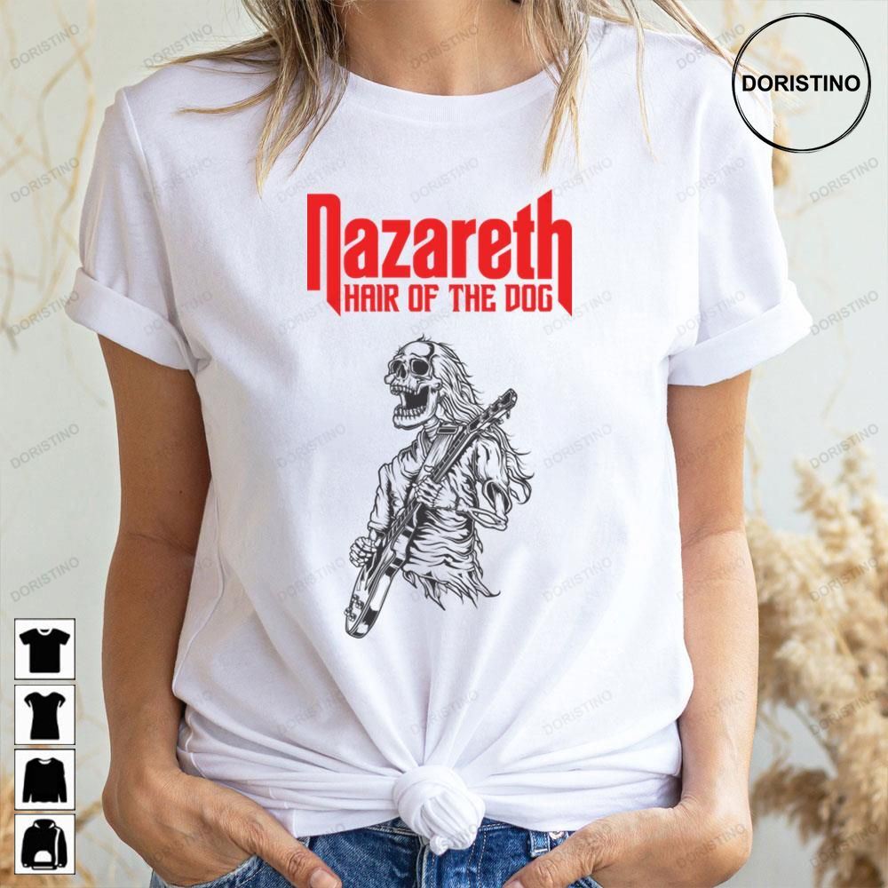 Skull Guitarist Nazareth Hair Of The Dog Doristino Awesome Shirts