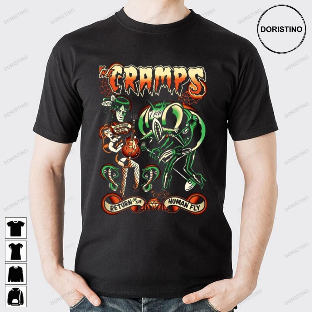 Skull Plays Guitar The Cramps Doristino Awesome Shirts