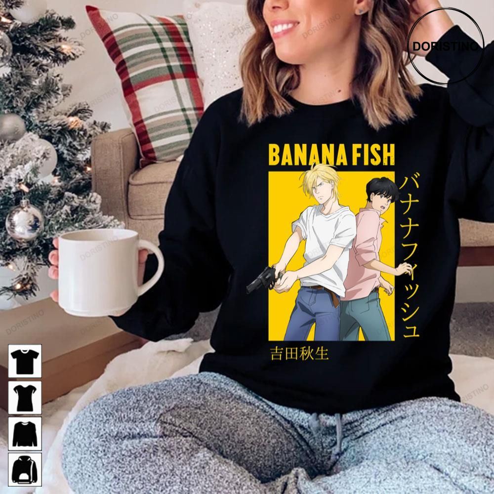 Banana Fish Ash Lynx Eiji Okumura Card Anime Limited Edition T-shirts