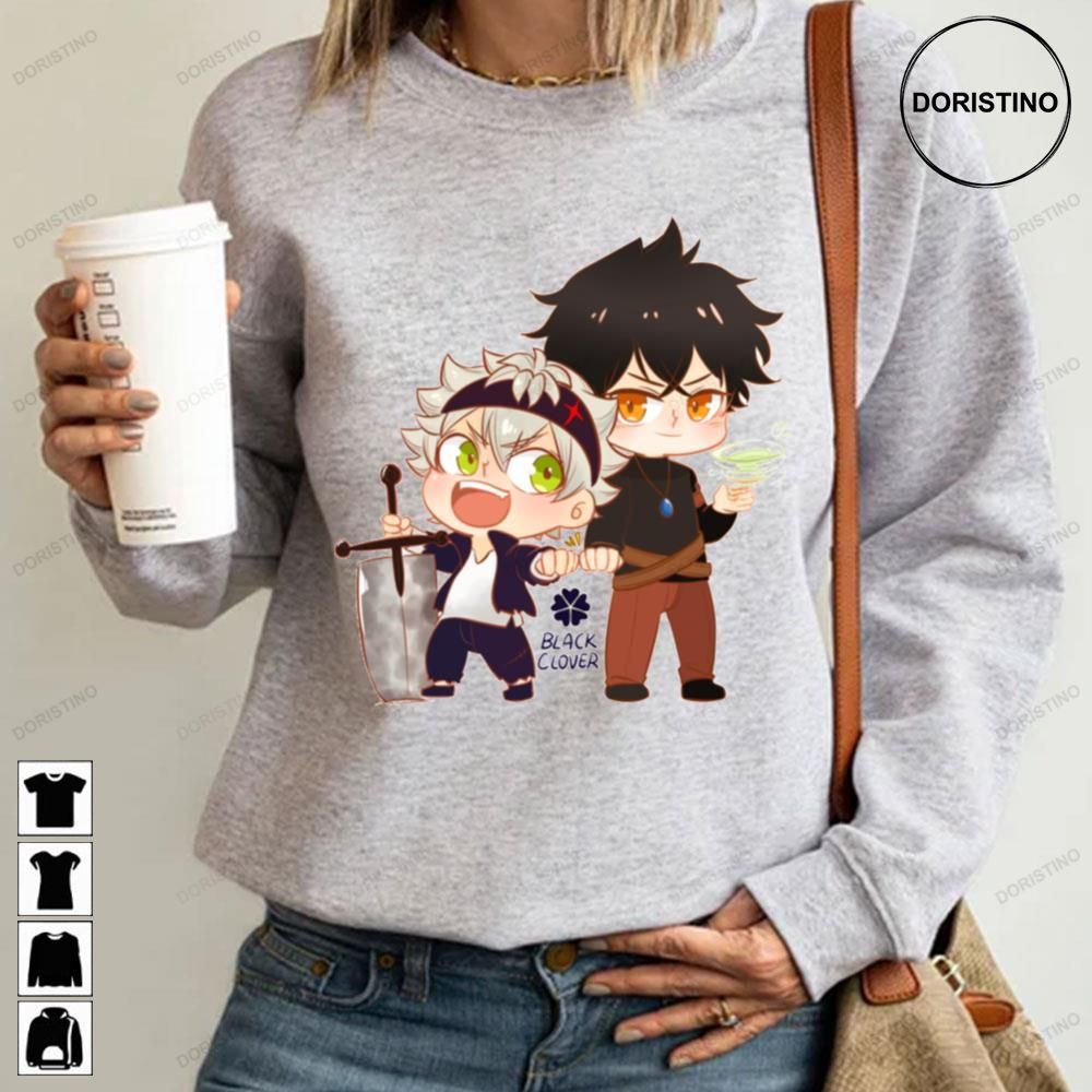 Black Clover Chibi Asta And Yuno Awesome Shirts