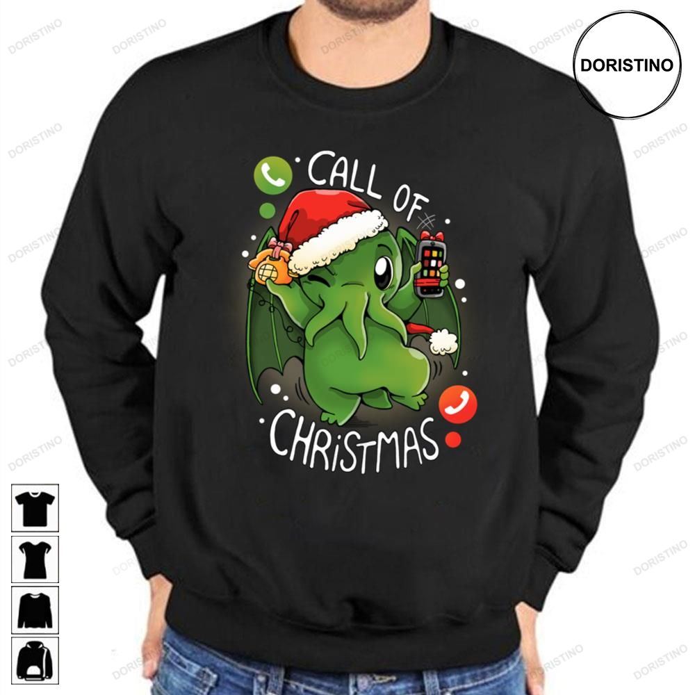 Call Of Christmas Cthulhu Funny Art Limited Edition T-shirts