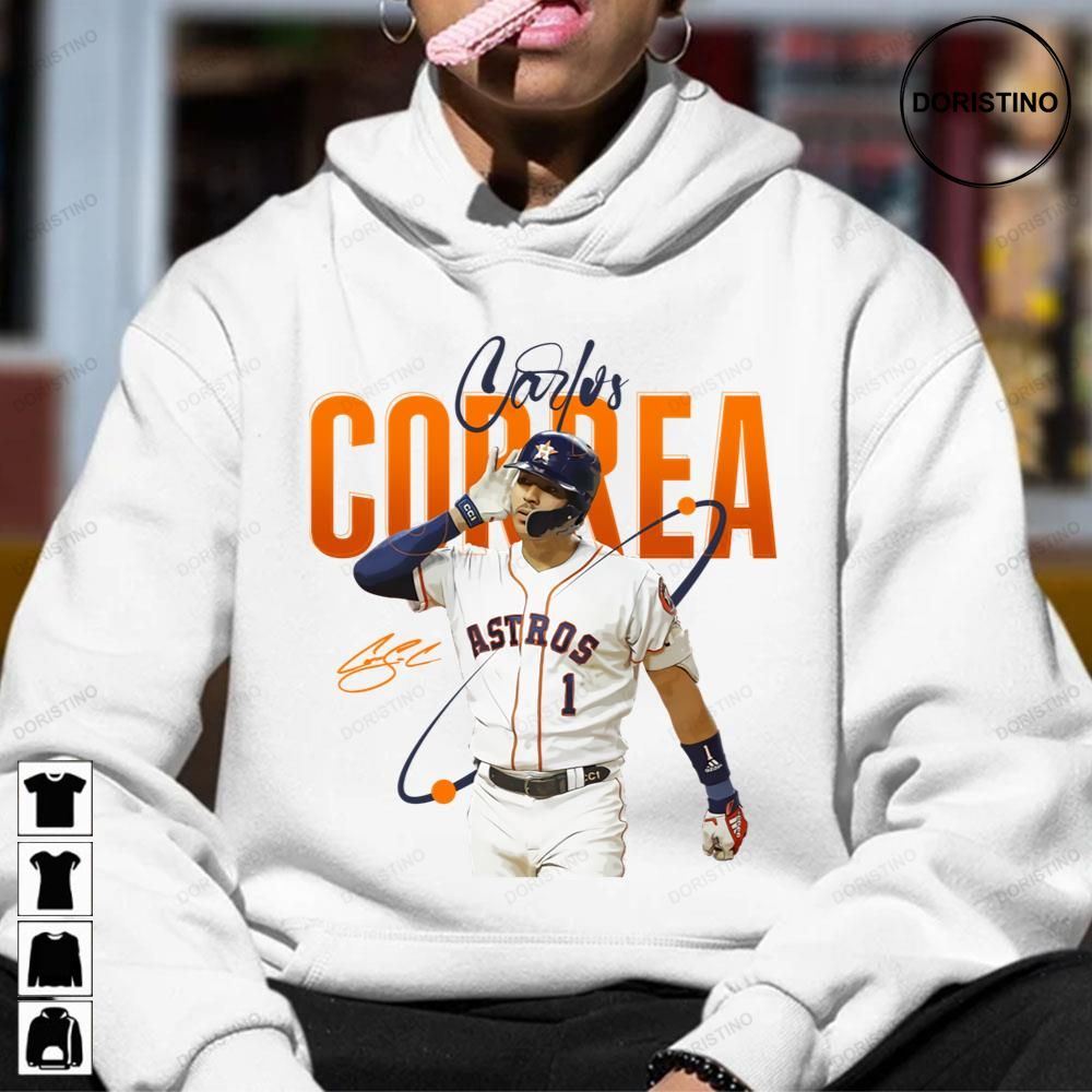 Carlos correa astros signature baseball shirt, hoodie, longsleeve tee,  sweater