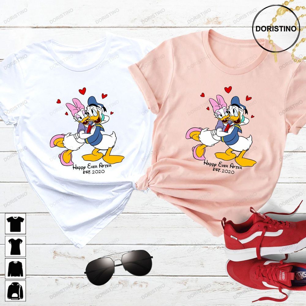 Daisy And Donald Disney Valentine Lover Disney Awesome Shirts