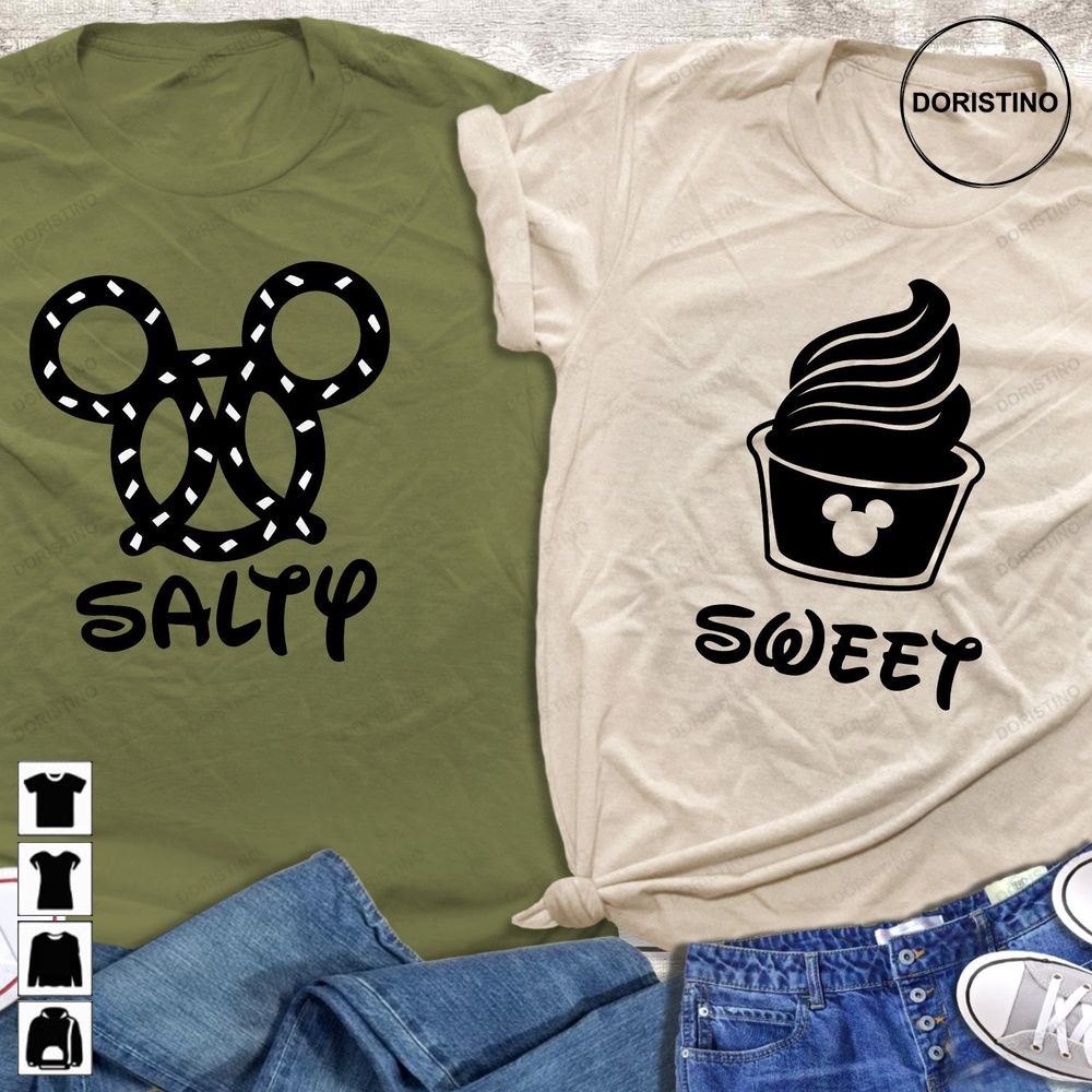 Disney Besties Sweet And Salty Valentine's Day Limited Edition T-shirts