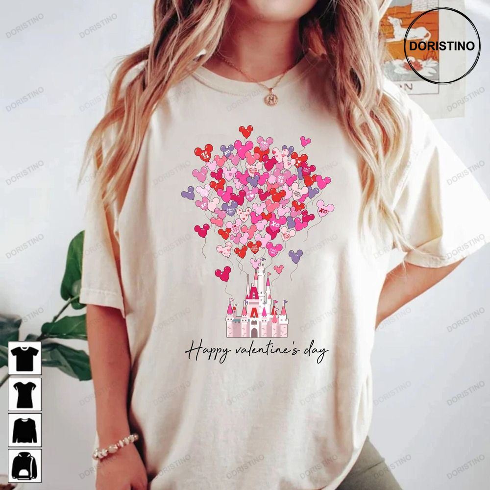 Disney Happy Valentine's Day Balloon Comfort Colors® Awesome Shirts