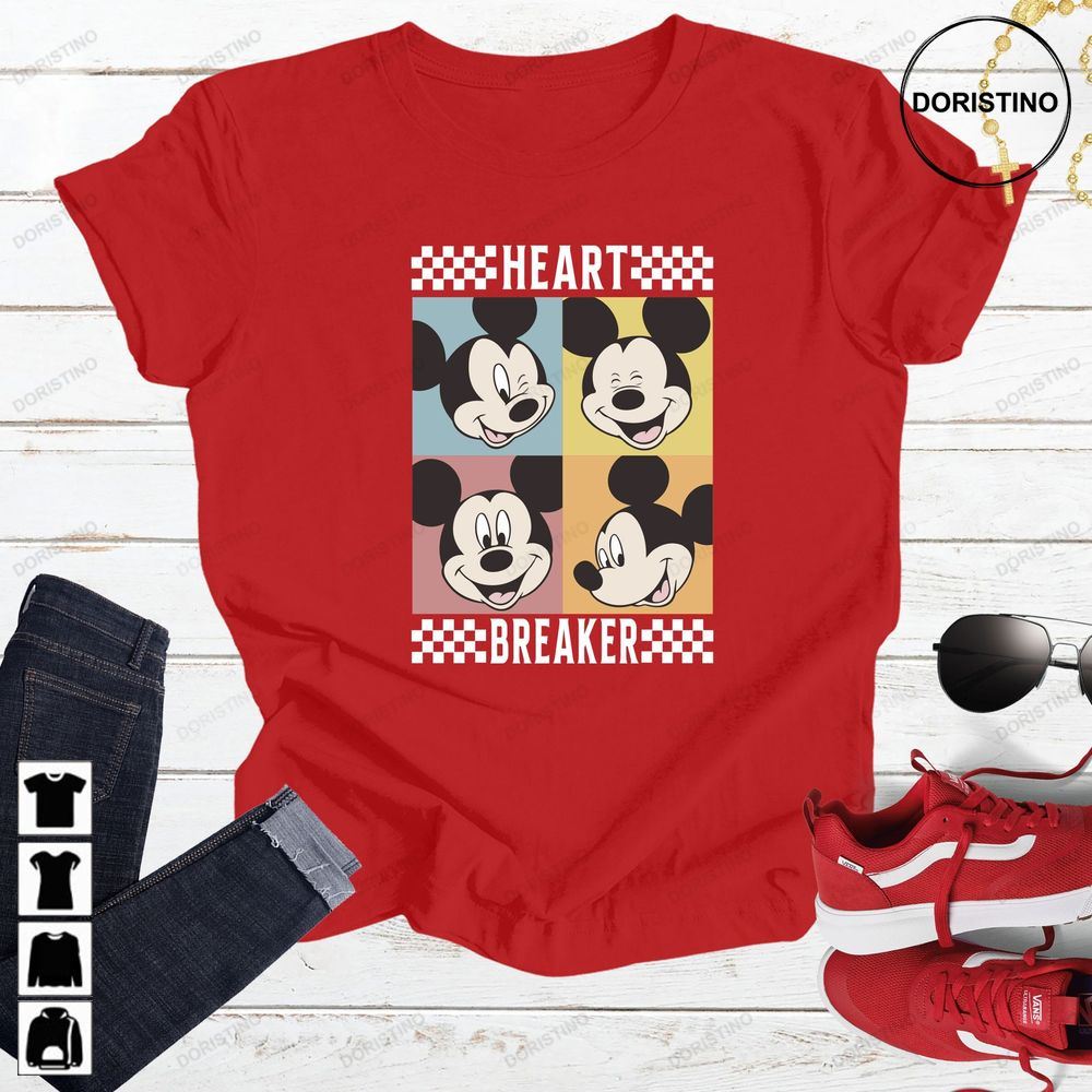 Disney Mickey Heartbreaker Valentine Anti Valentines Awesome Shirts